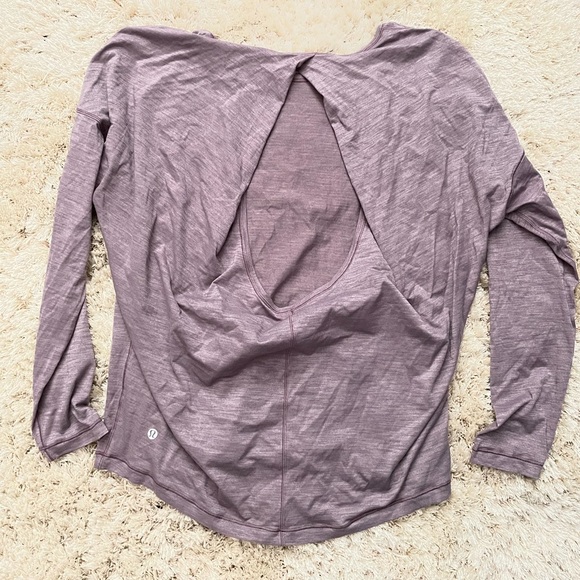 lululemon athletica Tops - Lululemon open back long sleeve